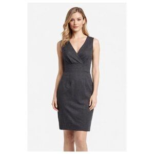 Banana Republic Classic Chic Charcoal Dark gray Sleeveless Midi Dress